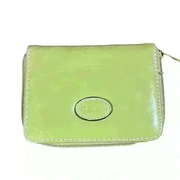 Rosetti Handbags - Rosetti Vinyl Lime Green Zip Wallet​